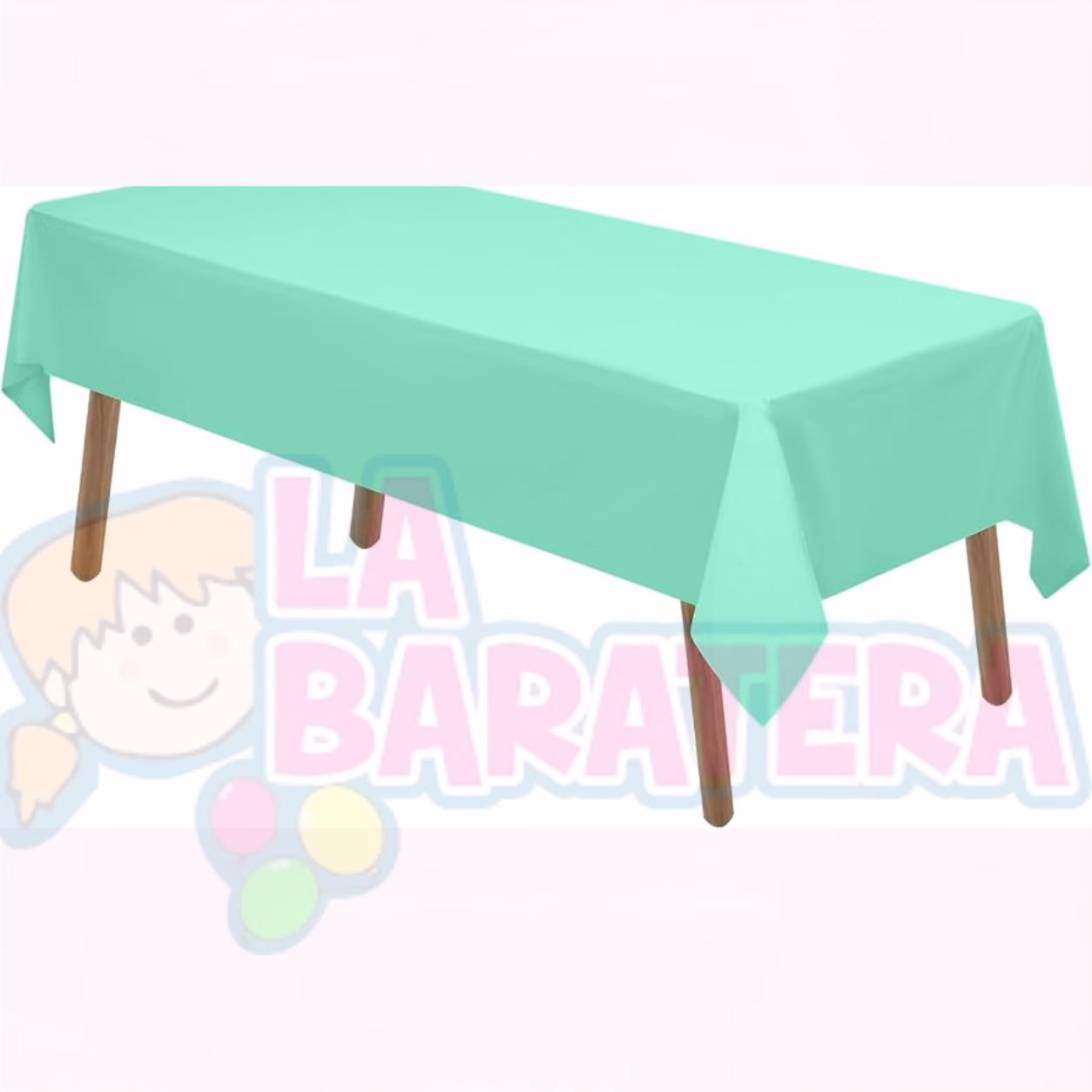 MANTEL PLASTICO VERDE MENTA