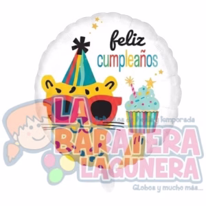 Globo de cumpleaños metalico 18"